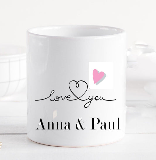 Valentinstag Geschenk personalisiert für SIE IHN Freund Ehemann /Tasse beste Freundin /Geschenkidee Männer Partner Jahrestag