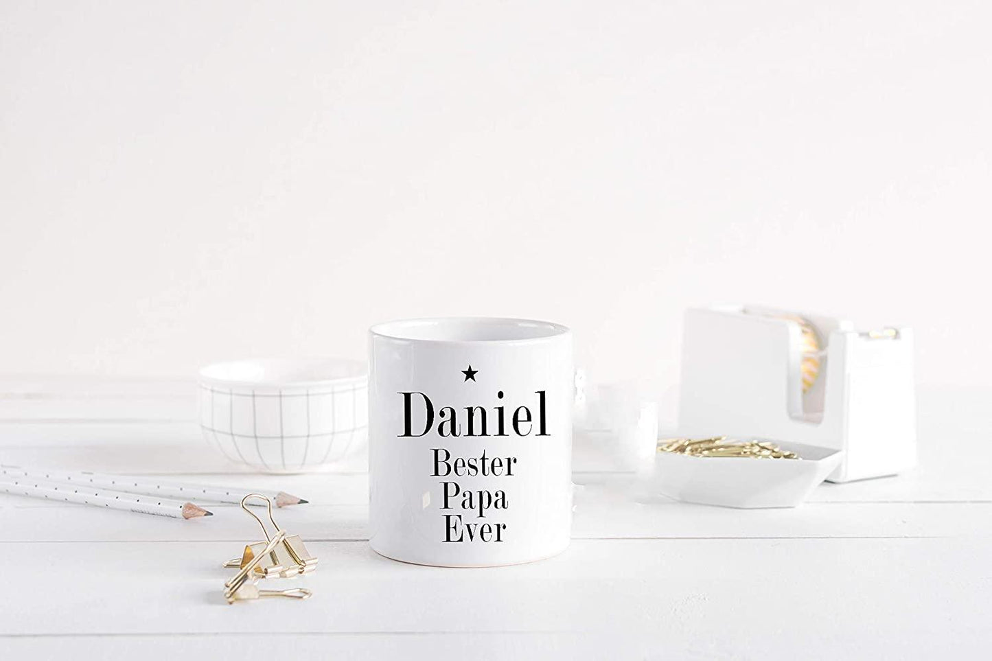 Vatertagsgeschenk Tasse Bester Papa personalisiert mit Namen