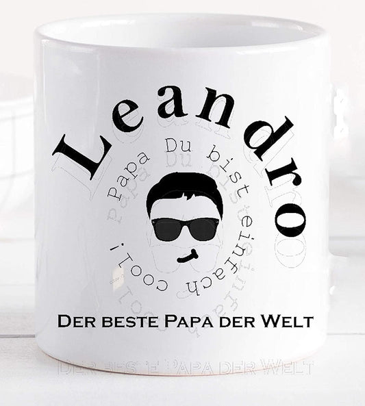 Vatertagsgeschenk lustig/Tasse welt-bester Papa personalisiert mit Name