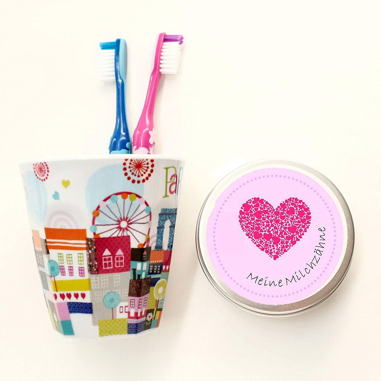Zahndose Milchzahndose mit Namen personalisiert/Geschenk zur Einschulung