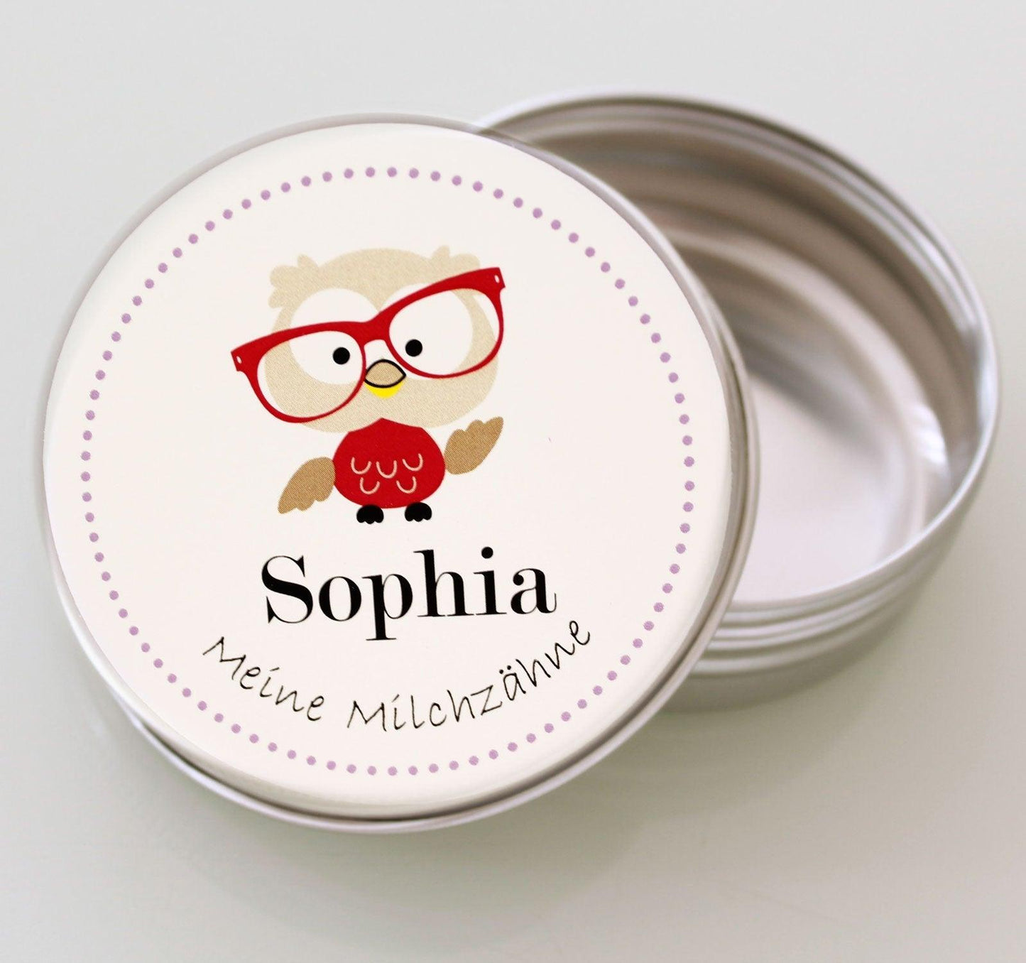 Milchzahndose Mädchen / Zahndose mit Namen /