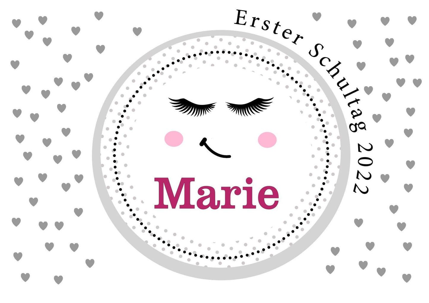 Schultüte Mädchen personalisiert - Zuckertüte fertig - Zuckertuete groß 70 cm - Geschenk zur Einschulung - Einschulungsgeschenke -