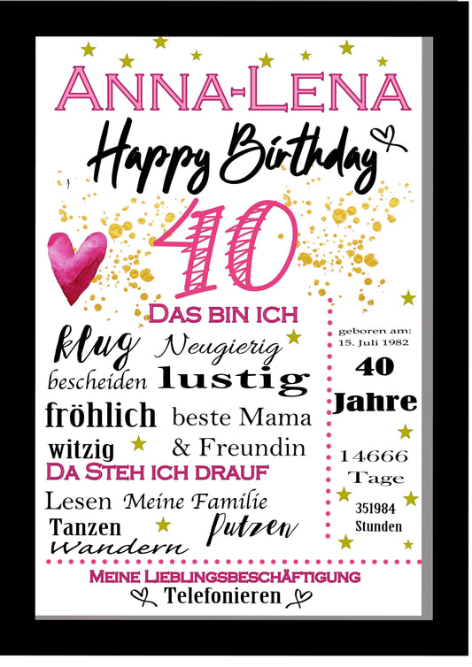 40 Geburtstag Frauen