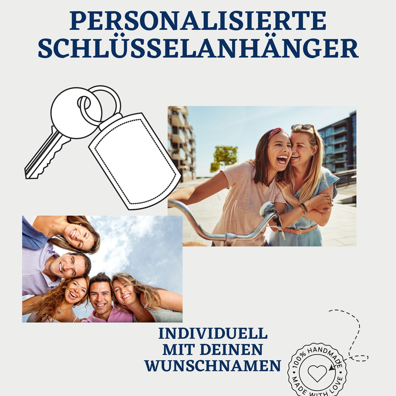 Personalisierte Schlüsselanhänger