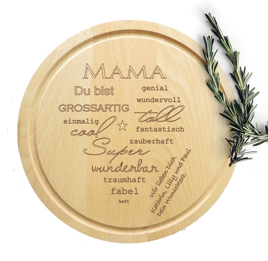 Geschenk Mama - Persönlich und nützlich - mit individuellem Wunschtext