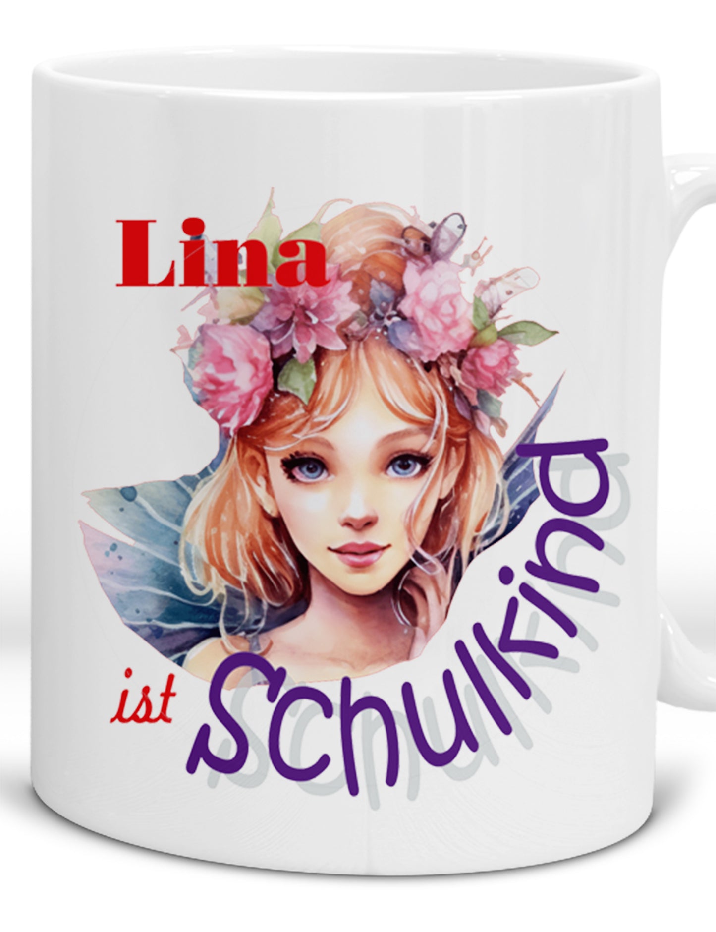 Geschenk Schulkind Mädchen 2025 - Tasse personalisiert