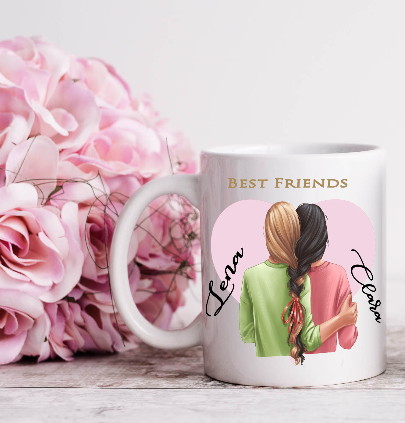Geschenke Beste Freundin Geschenke - BFF Tasse für 2 Mädchen