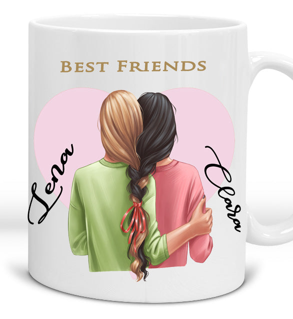 Geschenke Beste Freundin Geschenke - BFF Tasse für 2 Mädchen