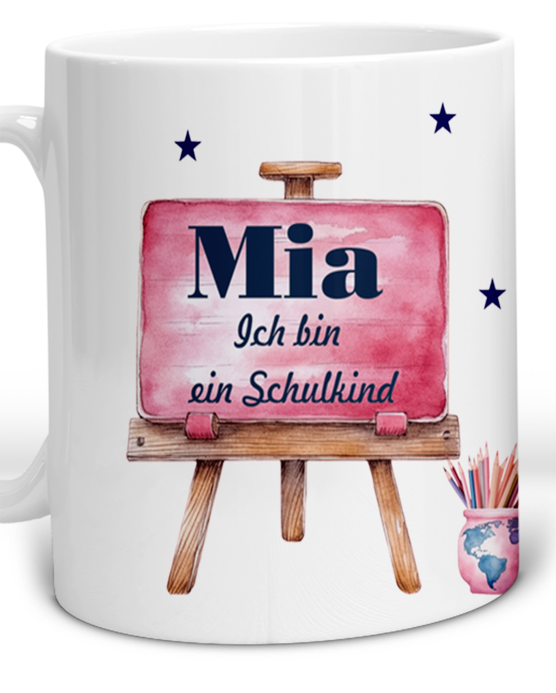 Geschenke zur Einschulung für Mädchen - Personalisierte Tasse