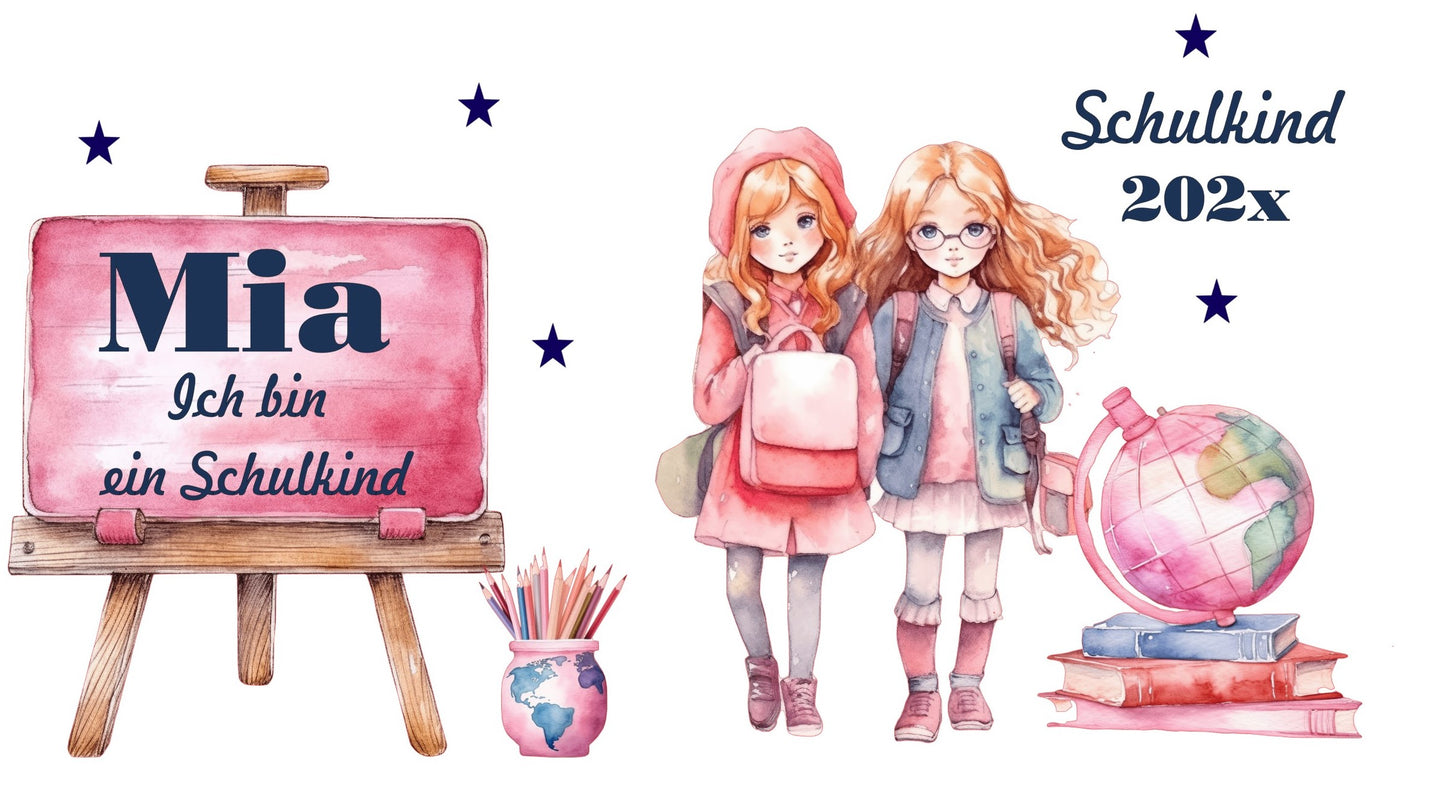 Geschenke zur Einschulung für Mädchen - Personalisierte Tasse