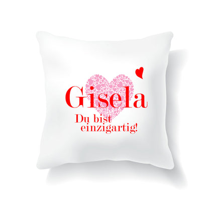 Geschenke Schwester Weihnachten - Personalisiertes Kissen mit Wunschnamen