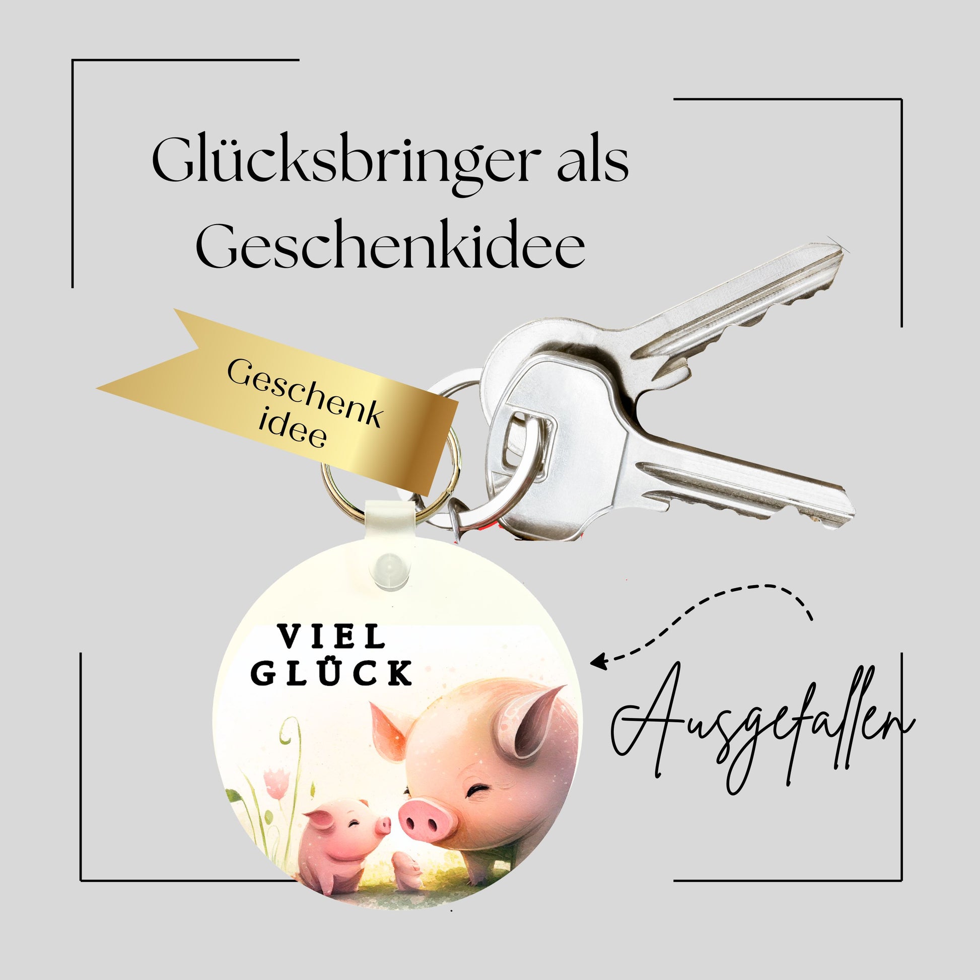 Glücksbringer Prüfung - Schlüsselanhänger