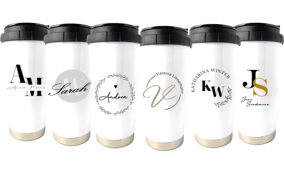 Kaffeebecher / Coffee to go Becher - Thermobecher Kaffee personalisiert - coffee mug to go