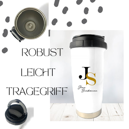 Kaffeebecher / Coffee to go Becher - Thermobecher Kaffee personalisiert - coffee mug to go