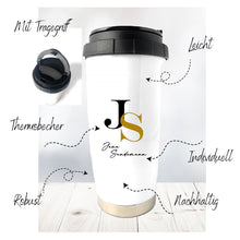 Lade das Bild in den Galerie-Viewer, Kaffeebecher / Coffee to go Becher - Thermobecher Kaffee personalisiert - coffee mug to go
