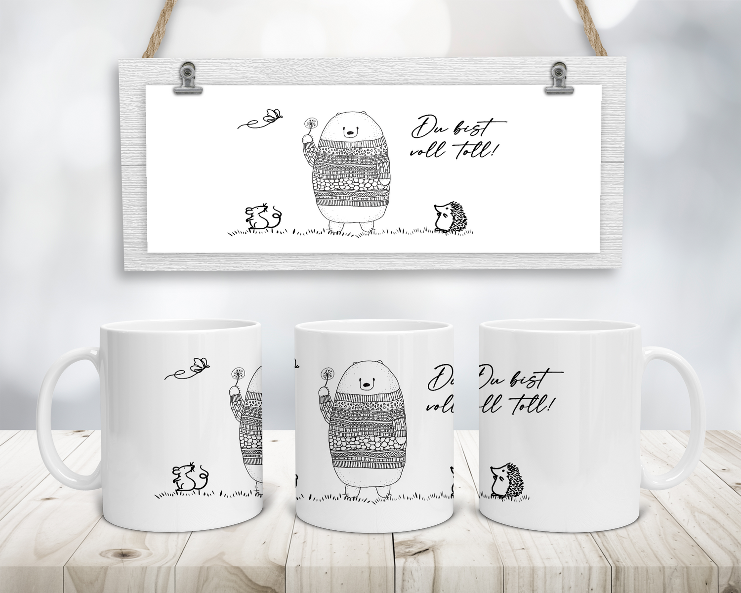 Geschenkidee für Kinder - Tasse „Du bist voll toll“