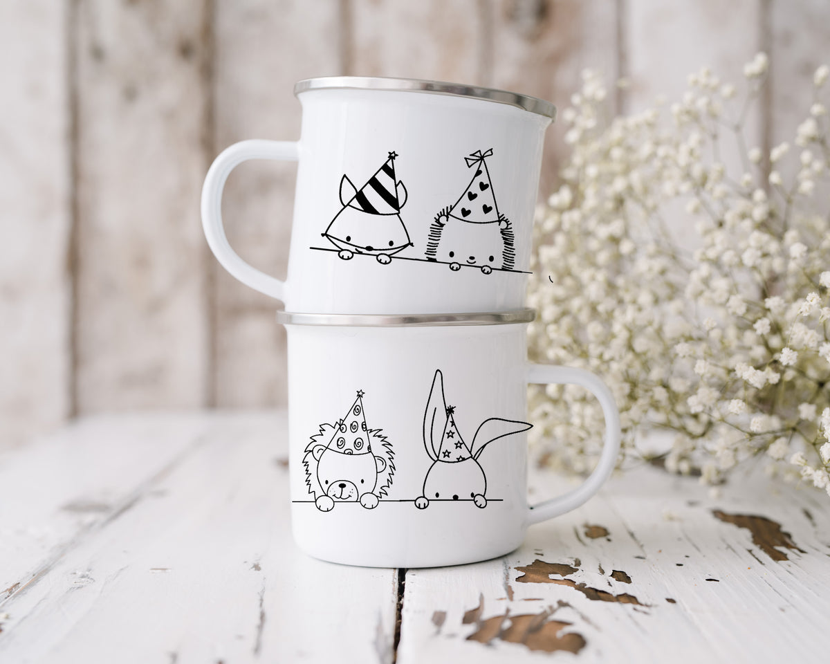 Kinder Geschenke Emaille Tasse