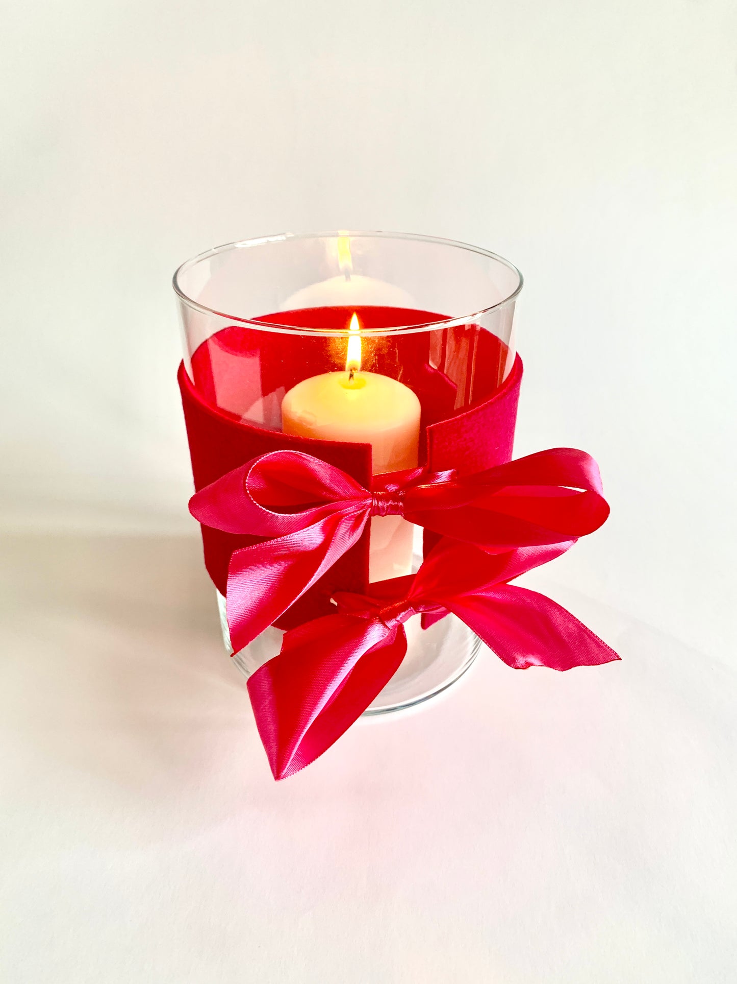 Mama Geschenk - Glasvase/Windlicht mit Filzband –  Ein Unikat für besondere Momente