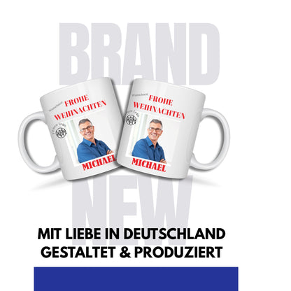 Mitarbeitergeschenke zu Weihnachten - Tasse mit Foto - Fotogeschenk - Weihnachtsgeschenke für Kunden - Varianten
