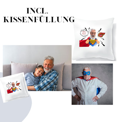 Personalisierte Geschenke Opa Lustig - Fotogeschenk Fotokissen personalisiert