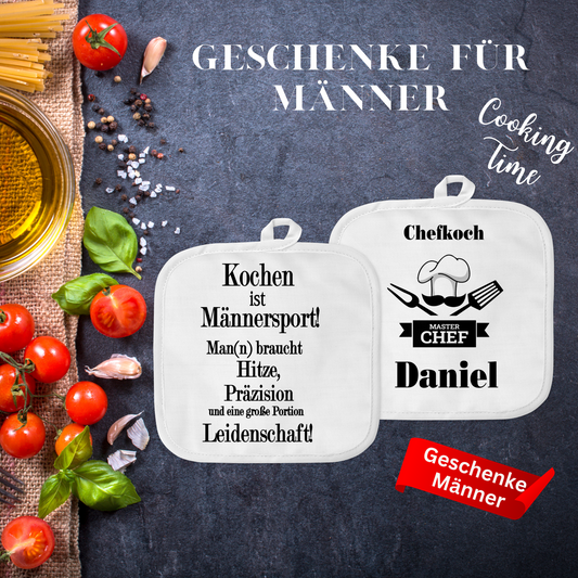 Papa Geschenke - lustiges Grill Geschenk - Topfhandschuhe