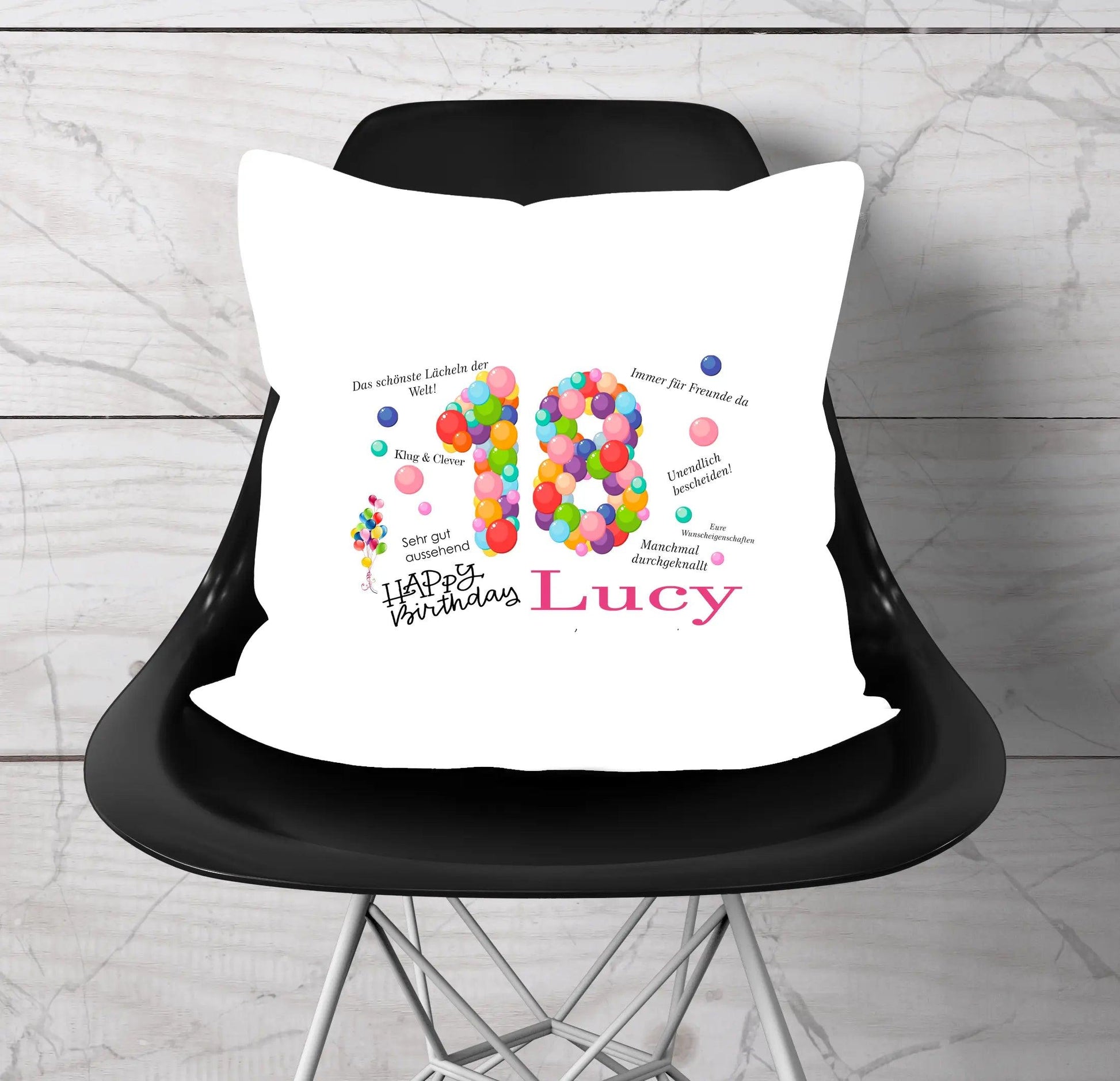 18 Geburtstag Frau Geschenk - Geburtstagsgeschenk Namen personalisiert