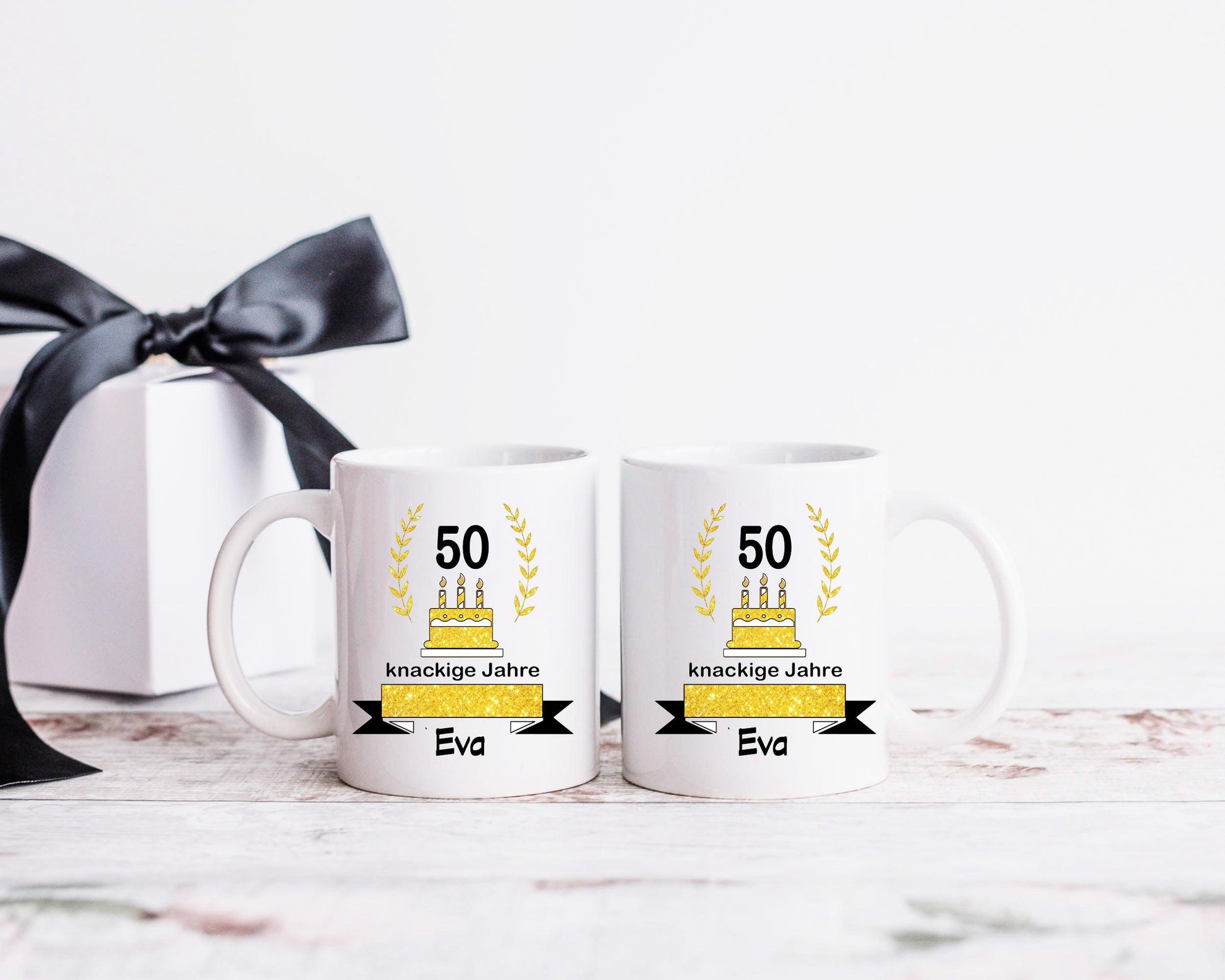 50 Geburtstag Frau Geschenk Tasse - Geburtstagsgeschenk mit Namen personalisiert