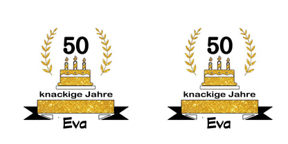 50 Geburtstag Frau Geschenk Tasse - Geburtstagsgeschenk mit Namen personalisiert