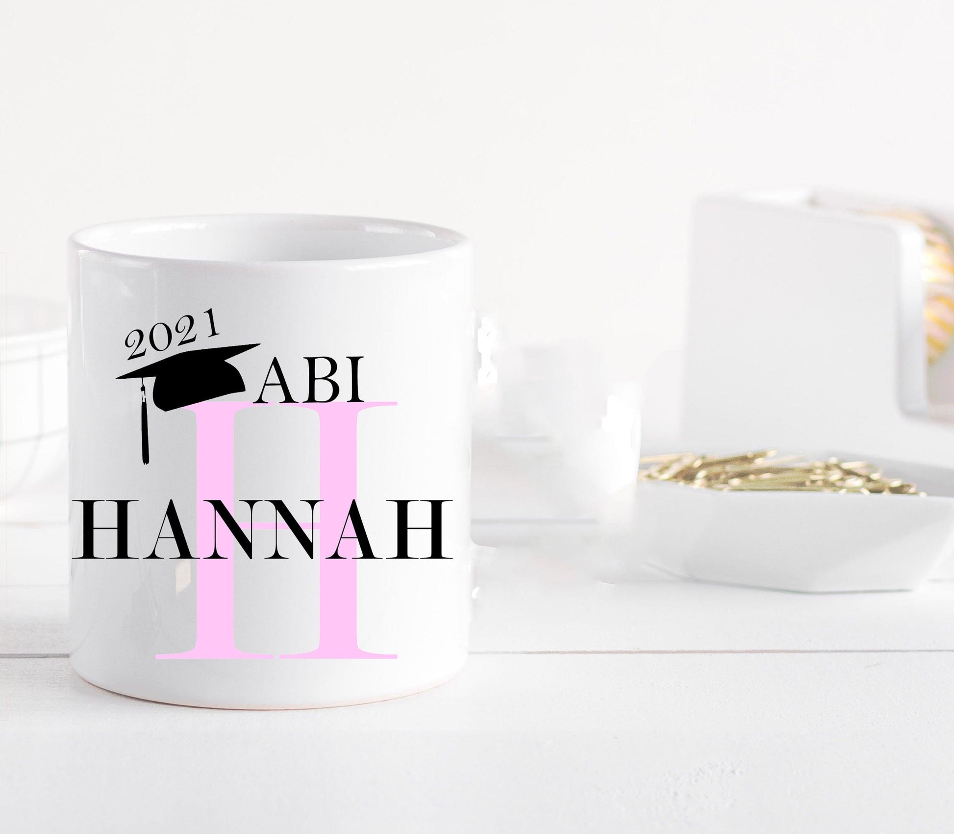 Abi Geschenk-Idee Jungen & Mädchen 2023 - Tasse mit Namen personalisiert - bestandenes Abi Zarto