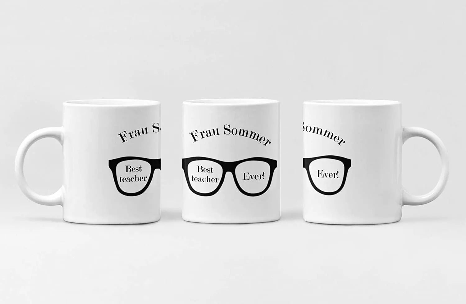 Abschied- Abschluss- Geburtstag- Geschenk Lehrer - personalisierte Kaffee-Tasse Becher mit Namen Zarto