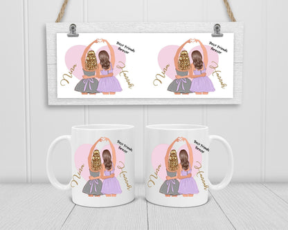 BFF Tasse für Mädchen - Beste Freundin Geschenke zarto