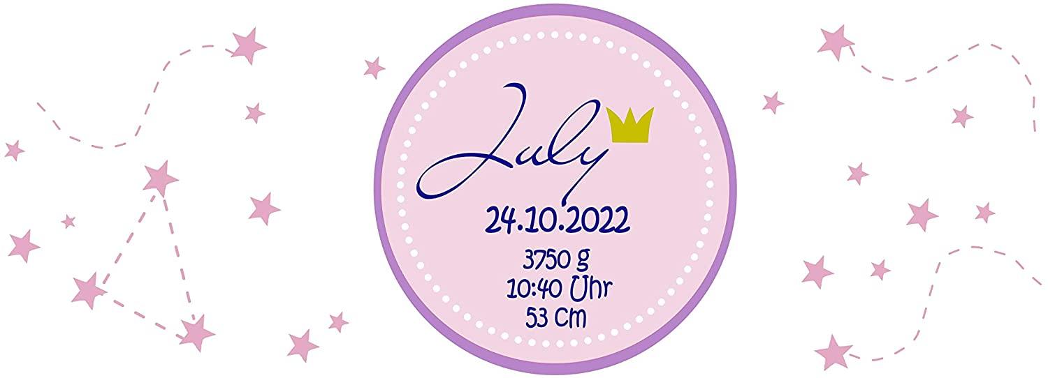 Baby-Spardose Geschenk für Mädchen mit Namen personalisiert - Keramik - Verpackung als Geld-Geschenk Geburt Taufe Zarto