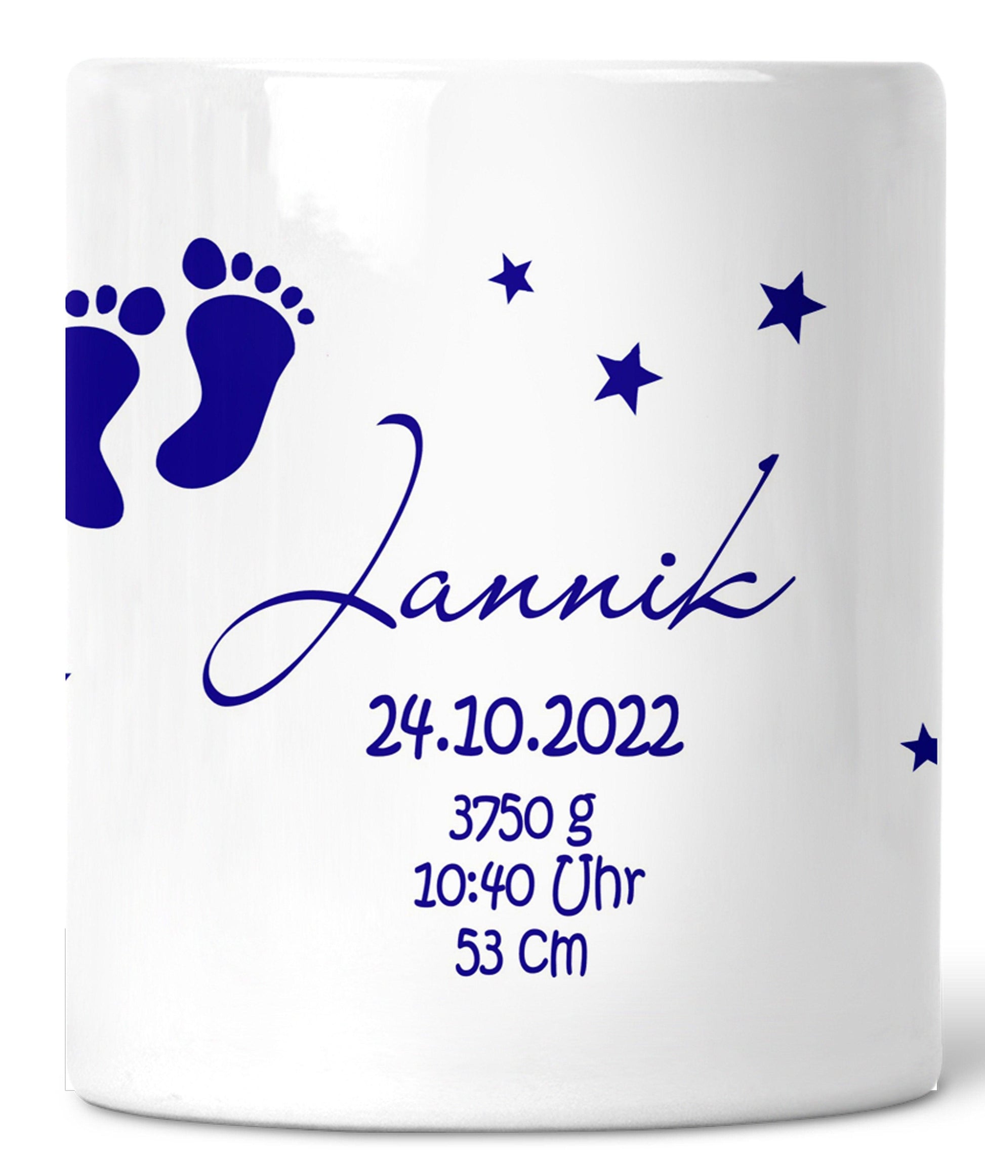 Baby-Spardose Junge Geburt mit Namen personalisiert / Geld-Geschenk Geburt Taufe / Taufgeschenk Patenkind Zarto