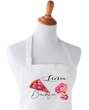 Lade das Bild in den Galerie-Viewer, Backschürze Damen Frauen weiß - Kochschürze - Geschenk Frauen - Individuell personalisiert mit Namen zarto
