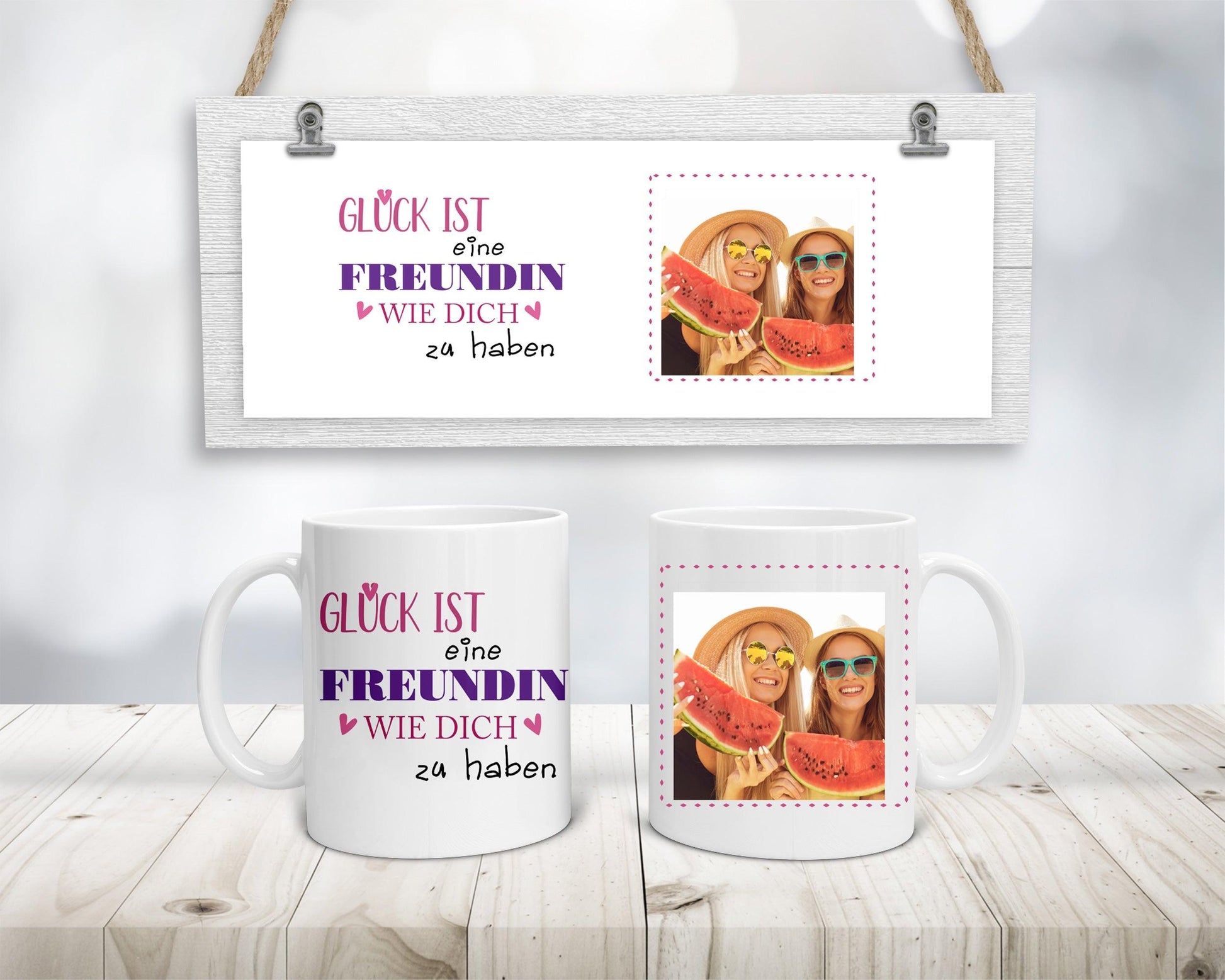 BFF Tasse beste Freundin - personalisiert mit Bild Zarto