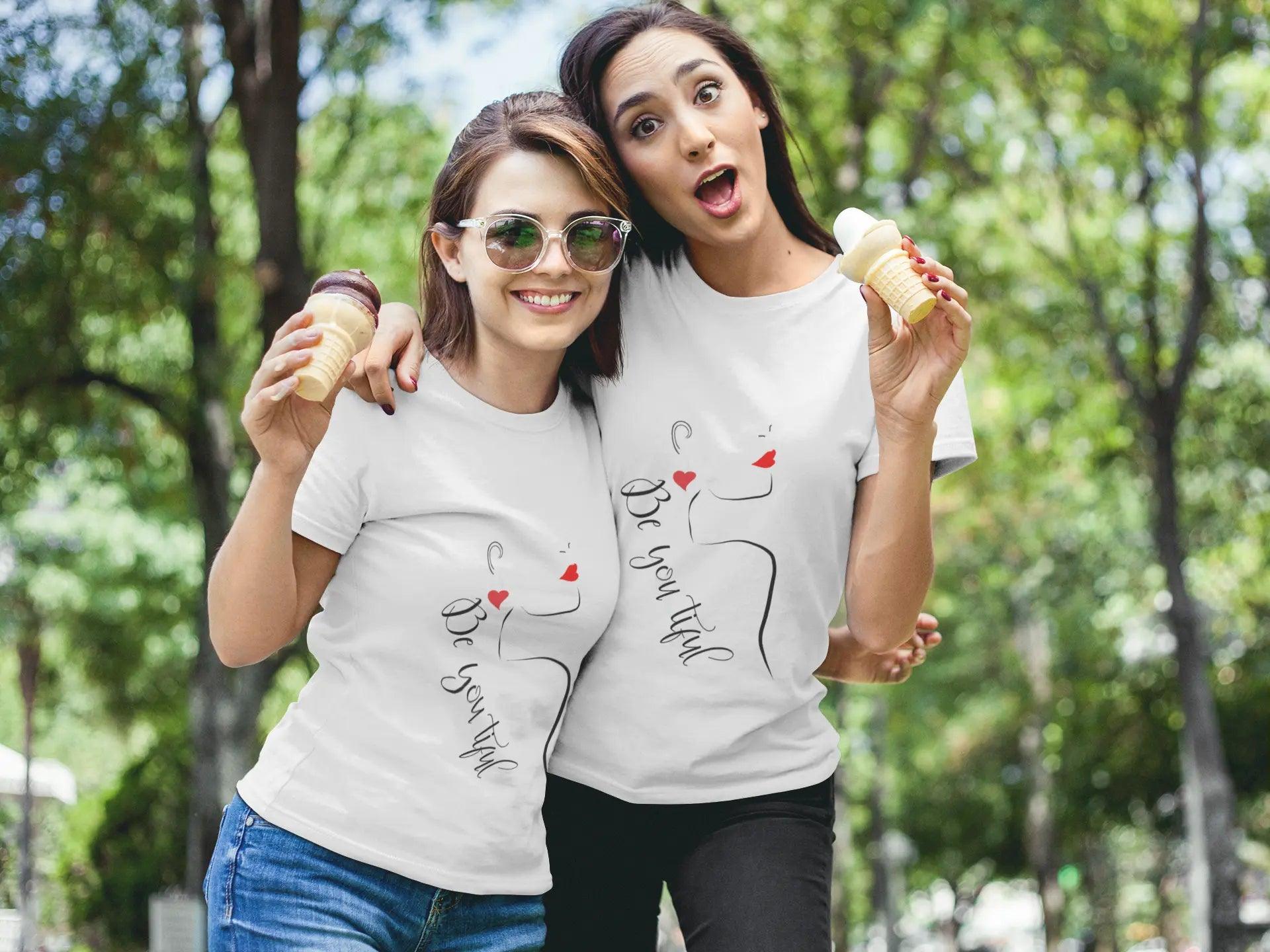 Coole Damen Mädchen BIO T-Shirts mit Spruch Print bedruckt SPOD