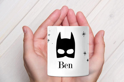 Coole Kinder-SPARDOSE für Jungen mit Batman Superheld - personalisiert mit Name Zarto