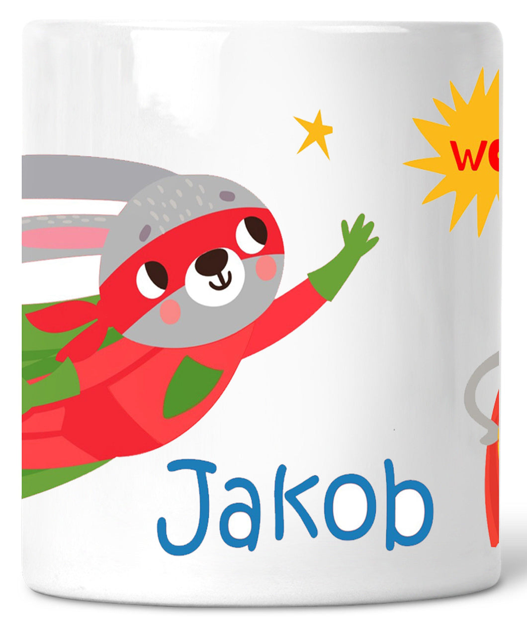 Coole Kinder-SPARDOSE für Jungen mit Superheld - personalisiert mit Name - Geschenkidee Geburtstag Einschulung- Sparbüchse Zarto