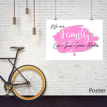 Lade das Bild in den Galerie-Viewer, FAMILIENPOSTER - Familienbild Digitaldruck DIN A4  A3 A2 personalisiert - Poster als Geschenk zum Einzug Umzug Zarto
