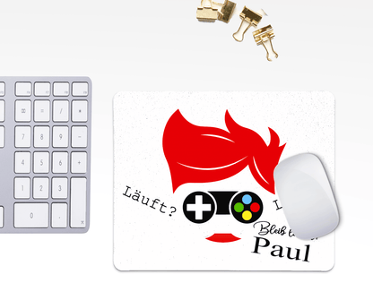 Gaming Mousepad mit Namen personalisiert - Mauspad als kleines Geschenk für Jungen/Teenager zarto