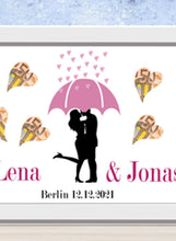 Lade das Bild in den Galerie-Viewer, Geldgeschenk Hochzeit Bilderrahmen mit Namen / Personalisiertes Geschenk Hochzeit / Geschenk Brautpaar Zarto
