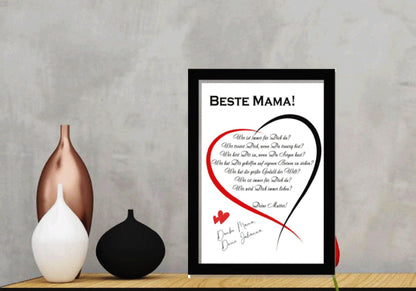 Muttertag Geschenk Mama individuell personalisiert - Geburtstagsgeschenk