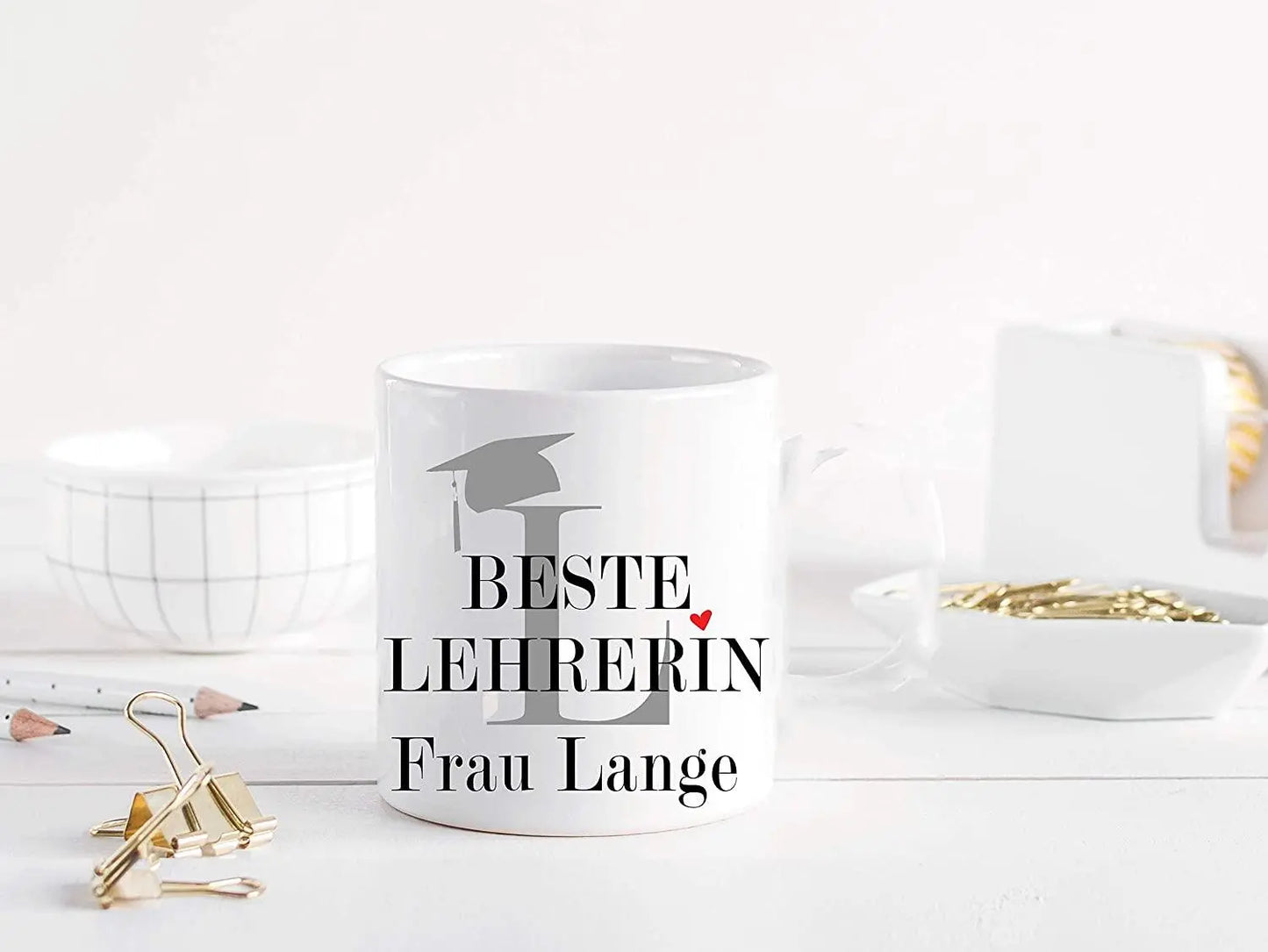 Lustige Geschenk Tasse Lehrer Lehrerin lustig witzig mit Wunschtexten