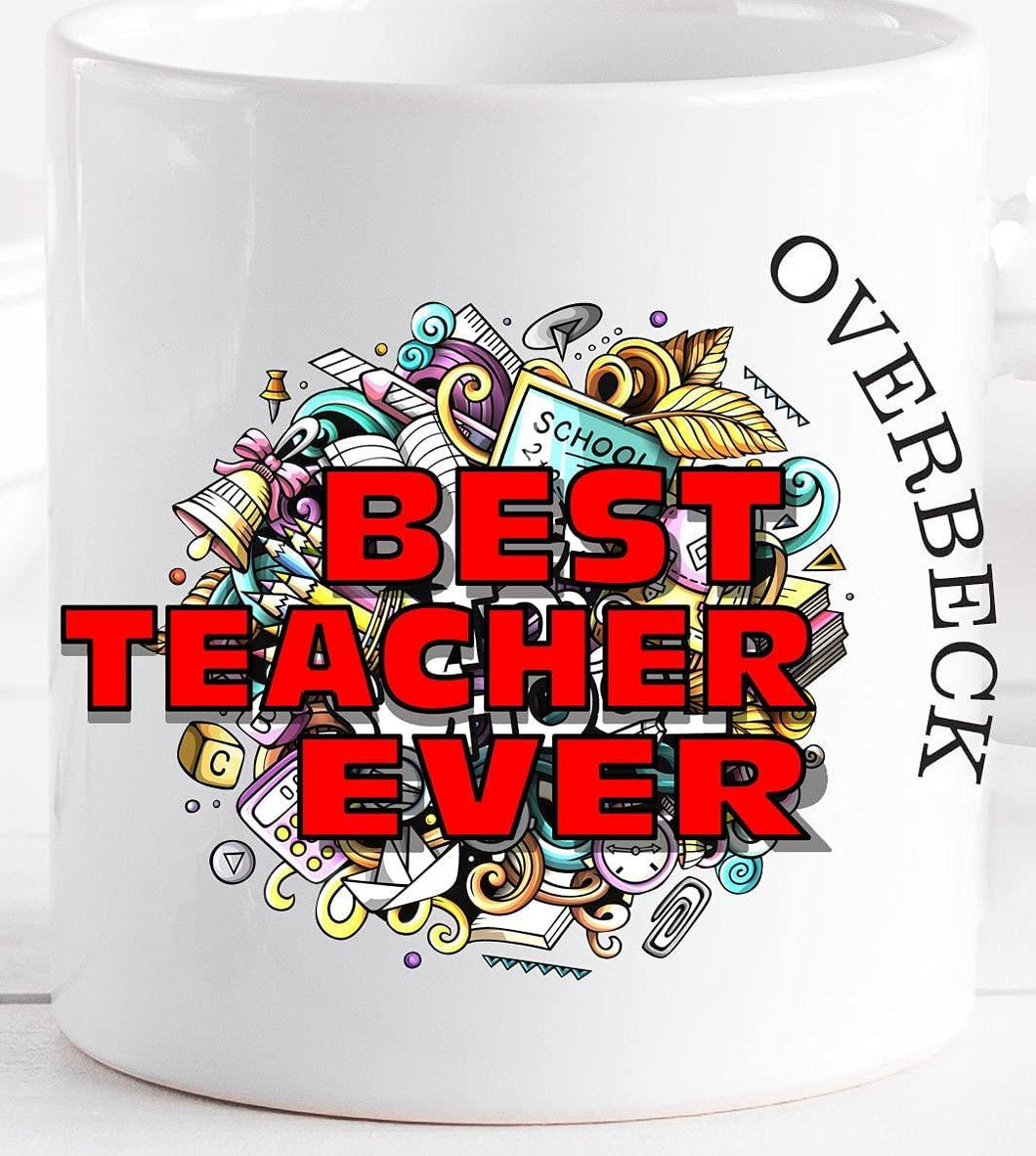 Geschenk Tasse Lehrer Lehrerin - personalisierte Kaffee-Tasse Becher mit Namen Zarto