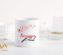 Lade das Bild in den Galerie-Viewer, Geschenk für Frauen - Tasse Lieblingsmensch mit Namen Herz - Bürotasse - Kaffeetasse personalisiert Zarto
