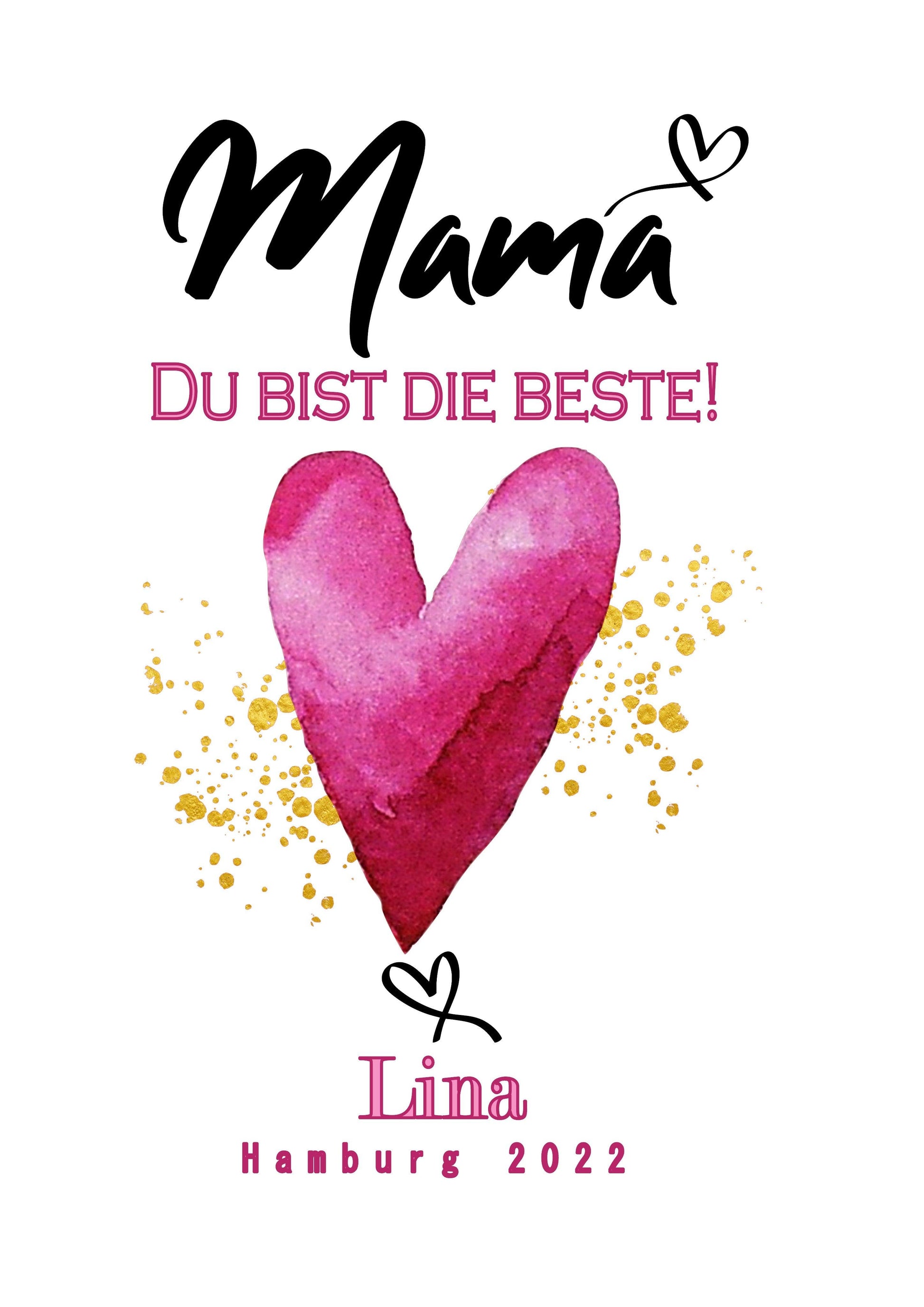 Danke Geschenk für die beste Mama Mutter zu Weihnachten / personalisiert mit Wunschnamen zarto