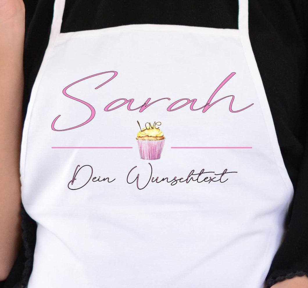 Küchenschürze Damen Frauen weiß - Kochschürze Frauen - Meisterköchin Schürze - Individuell personalisiert mit Namen zarto
