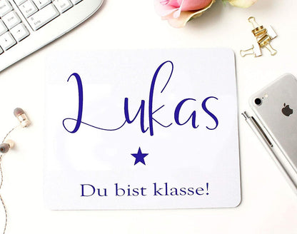 Personalisiertes Geschenk - Mousepad Mauspad für Männer Väter - für den besten Papa