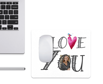 Mousepad mit Foto und Spruch personalisiert - Mauspad als kleines Geschenk - ausgefallene rutschfeste Schreibtischunterlage mit Print zarto