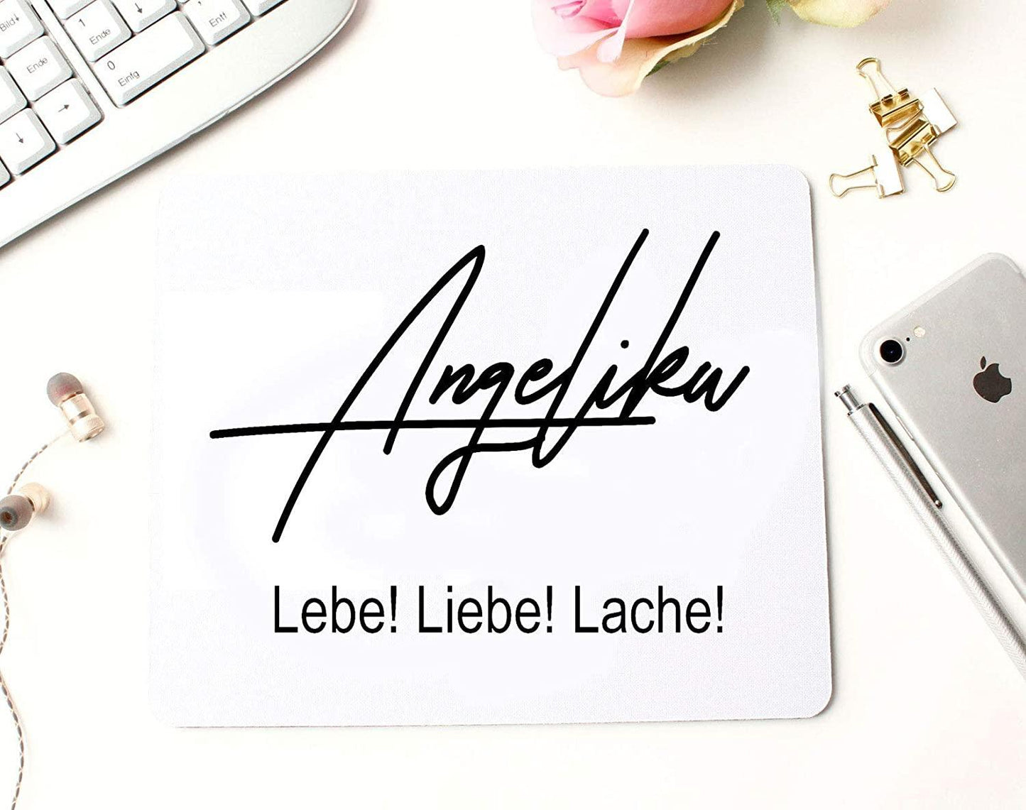 Mousepad mit Namen - Namensmousepad als Geschenk für die beste Freundin Lieblingsmenschen - personalisiertes Mauspad Zarto